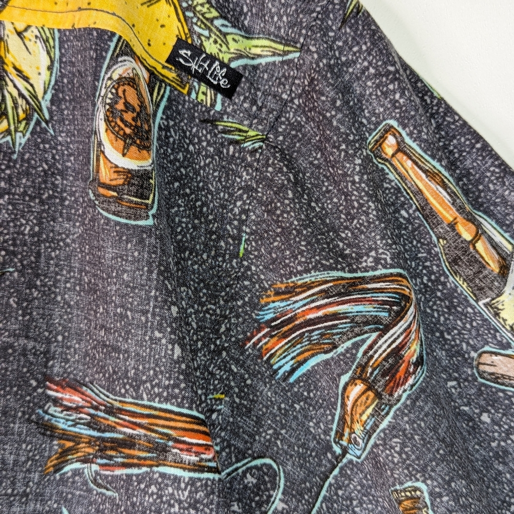 SOLD Fish Taco Party Night Mens XXL Shirt Fishing Boating Salt Life - Picture 8 of 15